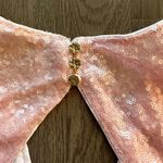 Hello Molly Pink Sequin Crop Top Photo 2