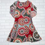 Womens Floral Print Dress 3/4 Sleeve Casual A Photo 12