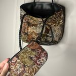 Vintage 1990s Tapestry Cat Tote Brown Photo 8