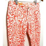 Old Navy NWT Rock Star Super Skinny Coral White Jeans Low Rise Stretch Fit Sz 6 Photo 4