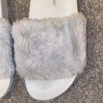Charles Albert Charlotte Russe  Grey Faux Fur Slippers Photo 1