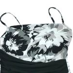 Magicsuit Rouched One Piece Swim Suit Floral Adjustable Straps Women's Size 16 Black Photo 1