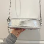 Claire’s purse crossbody metallic silver adjustable Stella McCartney star bag Photo 5