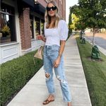 AGOLDE NEW  Women’s 90’s Vagabond Jeans Blue Distressed Size 32 Photo 1