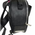 Betsey Johnson  Striped Mini Backpack with Bow, Black, Pink, Green Photo 2