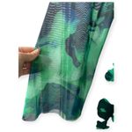 Cider  Green Mesh Boat Neck Floral Maxi Dress Women's Size Large Photo 2