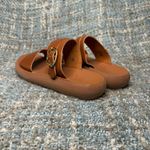 Ancient Greek Sandals Women's Preveza Comfort Leather Slip On Sandals in All Tan Size 5 Photo 4