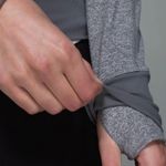 Lululemon Be Present Jacket Heathered Gray Zip Funnel Collar Photo 3