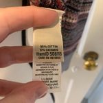 L.L.Bean | gray and red patterned cardigan sweater Photo 1