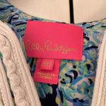 Lilly Pulitzer  Madia Tunic Dress High Tide Navy Scuba Doo White Green‎ Size XXS Photo 10