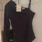 AGOLDE NWT Mika One Sleeve Thong Bodysuit Photo 5