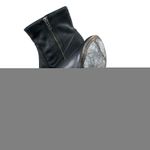 Frye  Stella Zip Short Ankle Heeled Black Leather Booties Sz 10 Photo 8