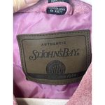 st. john's bay Vintage Woman’s Y2K Washable Suede 100% Leather Jacket Rose Pink Photo 4