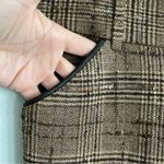 Alice + Olivia Brown Tweed Plaid Flared Leg Pants. Size 0 Photo 5