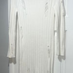 Forever 21  White Distressed Long Sleeve Dress Photo 0