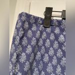 Abercrombie & Fitch  Size M Blue Floral Boho Maxi Skirt Drawstring Waist Cotton Photo 5