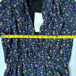 ZARA  Mini Dress | Boho Floral Print | Women’s XS | Shoulder Pads | Long Sleeve Photo 6