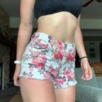 Double Zero High Waisted Short Shorts Fringed Photo 2