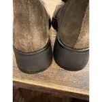 Vince Camuto Womens Neframes Ankle Boots Wedge Heel Army Green Suede Zip 9.5M Photo 4