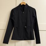 FIGS  On Shift Contour Knit Jacket in Black, Size Small Photo 8