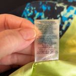 T Tahari navy blue sheath w/print band green & blue zipperâ& greenâlining Photo 14