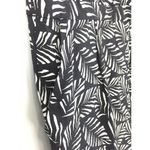 Loft Ann Taylor Sleeveless Romper Size 6 Tie Wrap Black & White Leaf Print Photo 6