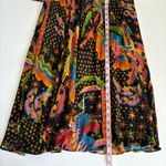 Farm Rio  Macaw Island Tropical Cross Stitch
Print Long Sleeve Flowy Maxi Dress S Photo 6