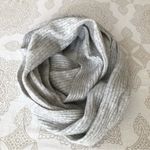 Rachel Roy  Gray Ribbed Wool Blend Infinity Scarf Photo 1