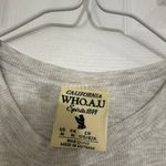 Cute And Basic Ribbed Crop Top Gray Size M Photo 2