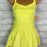 Free People Movement Free People FP Movement Way Home Skort Romper Lemon Verbana Size Small Photo 0