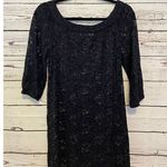 Diane Von Furstenberg Dianne Von Furstenburg Navy Lace See through Dress Size 8 Photo 0