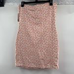 BP . Floral Print Tube Mini Dress Casual Bodycon Sleeveless Pink M Photo 3