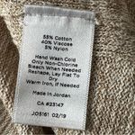 Talbots  Petite Longline Open Front Marled Knit Cardigan P/XS Neutral Photo 3