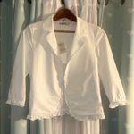 Grace Karin NWT  Size S White 3/4 Sleeve Open Front Jacket Photo 0