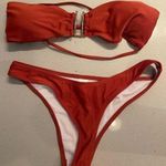 HIGH LEG STRAPPY NOTCH FRONT BANDEAU BIKINI SWIMSUIT Photo 0