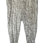 Gap Women's Cream and White Trousers Size XXL 2XL beach vacation lounge relaxed Photo 0