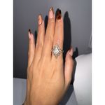 Designer Originals VTG 925 STERLING SILVER‎ MARCASITE DESIGNER RING SIZE 8 Photo 8