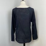 Panhandle Slim Black Boho Embroidered Long Sleeve Top Large Western Photo 3