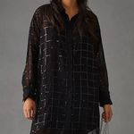 Anthropologie Rinku Dalamal Sequin Shirt Dress - Small Photo 0