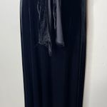 Revelry Micah Convertible Black Velvet Bridesmaids Maxi Dress sz S Photo 5