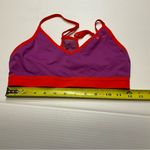 Nike Women Dri FIT Purple Red Sports Jog Bra Racerback Adjustable Straps Sz M Photo 4