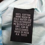 NWT Chaudry Women’s Boho Paisley Print Smocked Faux Wrap Tiered Tank Midi Dress Blue Photo 11