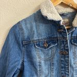 Highway Jeans Blue Denim Jacket with Sherpa Collar size small Photo 2