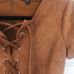 EXPRESS Brown Suede Mini Dress Photo 1