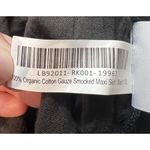 Quince  100% Organic Cotton Gauze Smocked Maxi Skirt Black XL Boho Festival Photo 9