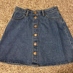 Monki ❤️  button fly denim jean skirt 💚 Photo 0