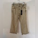 Liverpool Jeans Company Liverpool Los Angeles Hannah High Rise Cropped Flare Leg Jeans NEW Olive Green Photo 1