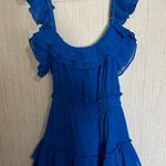 Chelsea & Violet Cassia Guaze Square Neck Ruffle Hem Romper Photo 1