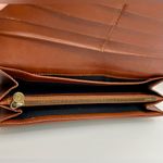 Fendi - Brown/Tan Pequin Coated Canvas and Leather Long Flap Wallet | Authentic Photo 9