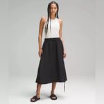 Lululemon Black High-Low Side Slit High Rise Skirt Photo 1